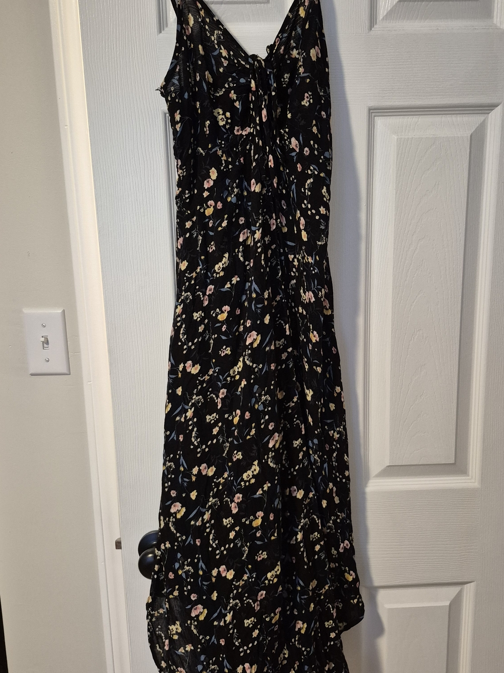 Sozy Black Floral Maxi Dress